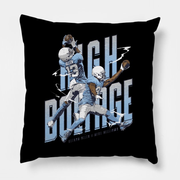 Mike Williams & Keenan Allen Los Angeles C High Boltage Pillow by Chunta_Design