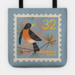 Robin Postage Stamp Tote