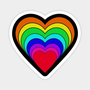 Rainbow Heart Diversity Pride Magnet