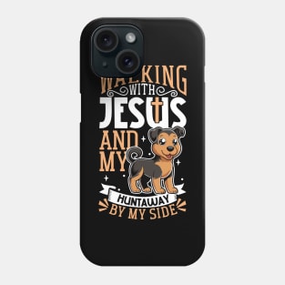 Jesus and dog - Huntaway Phone Case