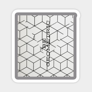 abstract geometric fun pattern Magnet