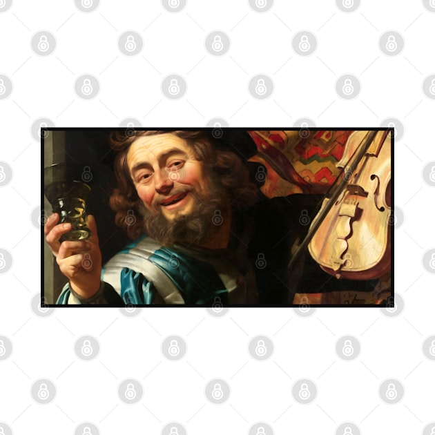 The Merry Fiddler by Gerard van Honthorst by academic-art