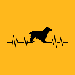 Cocker Spaniel dog Heartbeat dog Heartbeat dog Silhouette T-Shirt