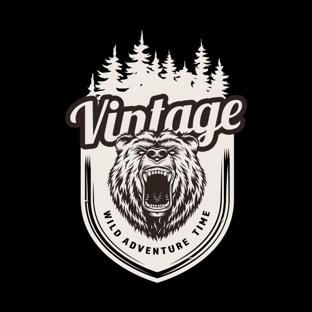 Vintage Bear Adventure by Imutobi