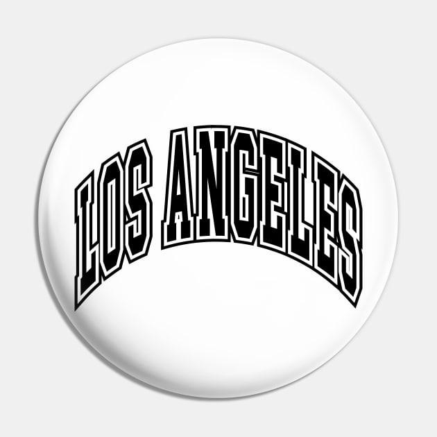 Los Angeles - Block Arch - White/Black Pin by KFig21