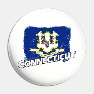 Connecticut flag Pin