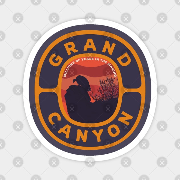 Grand Canyon California Condor Magnet by Spatium Natura