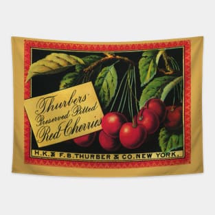 Vintage Thurbers Fruit Crate Label Tapestry