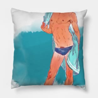 On the beach Pillow