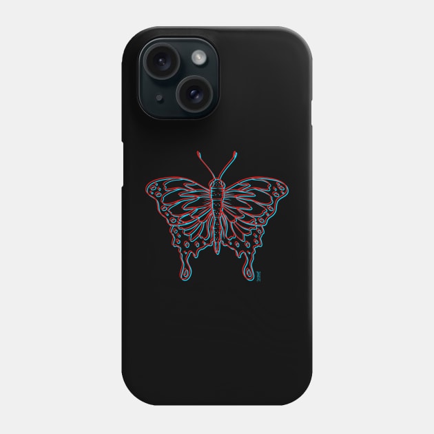 3d butterfly Phone Case by Chillateez 