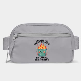 Funny Dumpster Fire "This Little Light of Mine" Design Bag