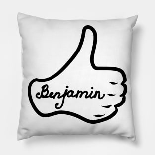 Men name Benjamin Pillow