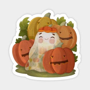 Friendship Boo Haw And Pumpkins Magnet