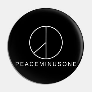 PeaceMinusOne white Pin