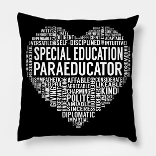 Special Education Paraeducator Heart Pillow