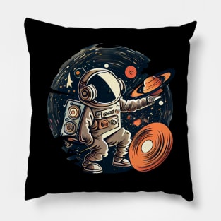 Cosmos and astronaut cartoon art #cosmos Pillow