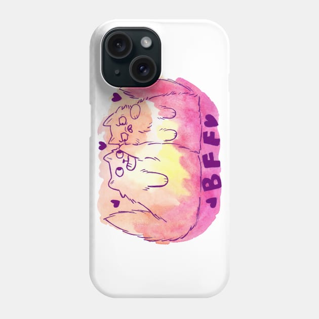 BFF Cats Phone Case by saradaboru