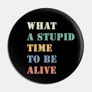 What a stupid time to be alive Pin