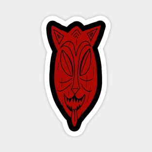 Tiki Cat mask Magnet
