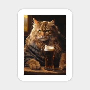 Funny Cat Beer Magnet