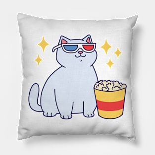 Fat Cat With Popcorn Pillow