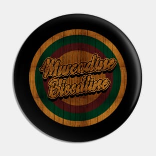 Circle Retro Muscadine Bloodline Pin