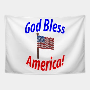 Lego Flag - God Bless America Tapestry