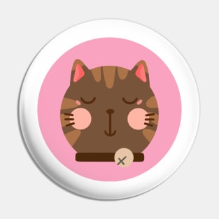 cute drawn kitty cat design 11 Pin