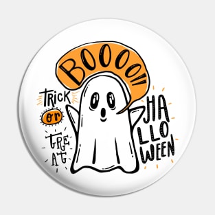 Spooky Halloween Ghost Pin