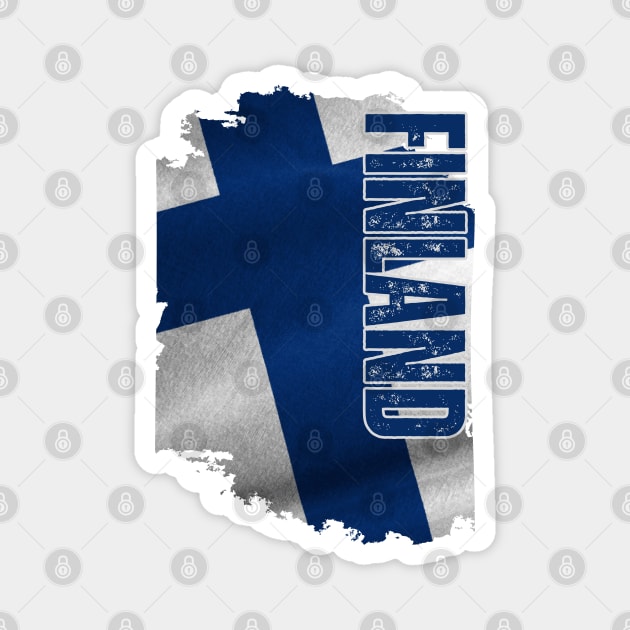 Finland flag, finnish flag Magnet by eka123
