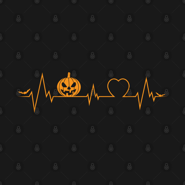 Disover Pumpkin Heartbeat Halloween - Halloween - T-Shirt