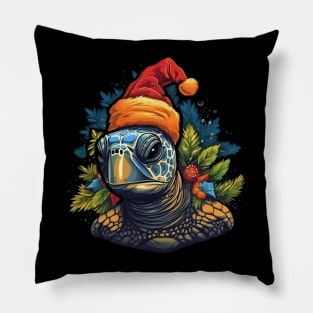 Sea Turtle Christmas Pillow