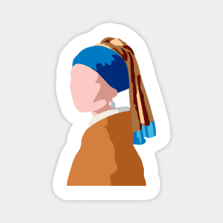 Girl with pearl earring Magnet