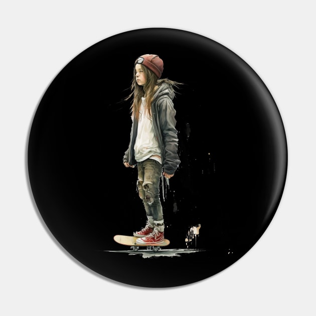 skater girl Pin by JayD World