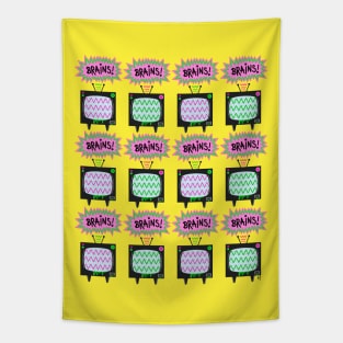 Zombie TV Multi Pattern Tapestry