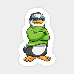 Penguin with Sunglasses and Sweater Magnet