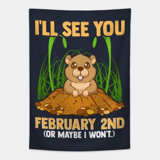 Groundhog Day February 2nd Tapestry