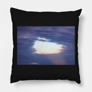 Hole in the clouds Pillow