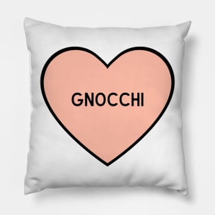 I Love Gnocchi Heart Shape Pillow