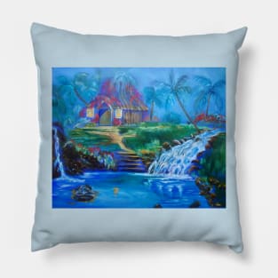 Old Hawaiian Homestead Pillow