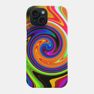 Swirl Retro Orange Phone Case