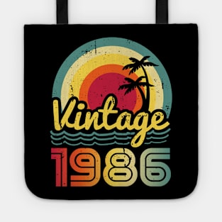 Vintage 1986 Made in 1986 37th birthday 37 years old Gift Tote