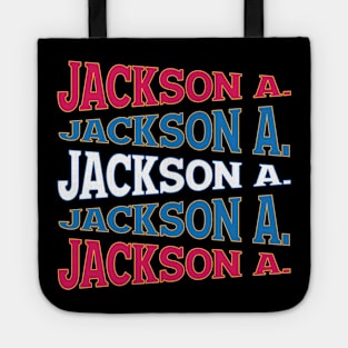 TEXT ART USA ANDREW JACKSON Tote