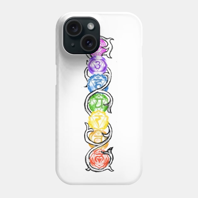 Chakra Vine Phone Case by jennifersoldner