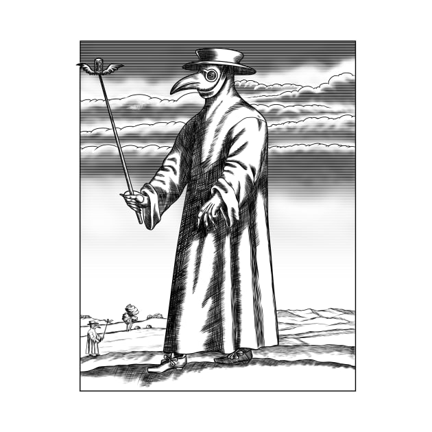 The Plague Doctor: A haunting reminder of a dark chapter in history by Holymayo Tee