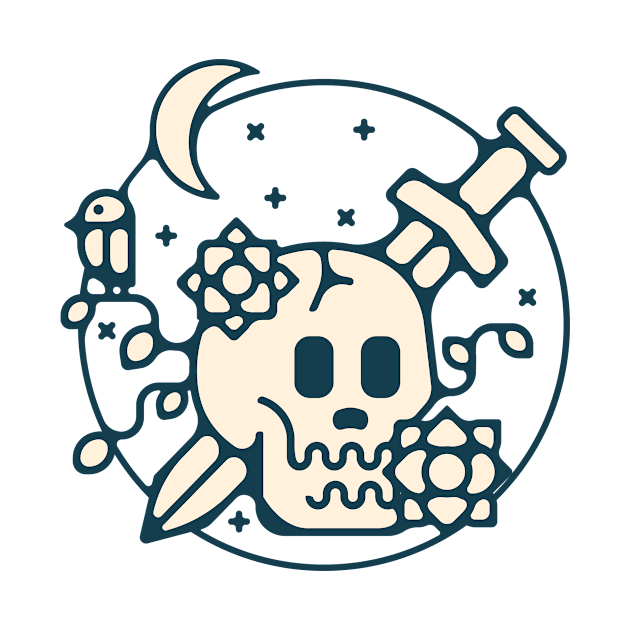 Skull&Sword by mikehilldesign