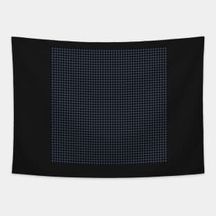 Blue Charcoal Tiny Gingham by Suzy Hager    Black & Blue Tapestry