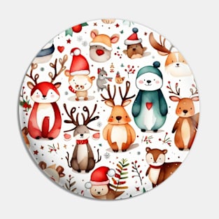 Christmas animal pattern Pin