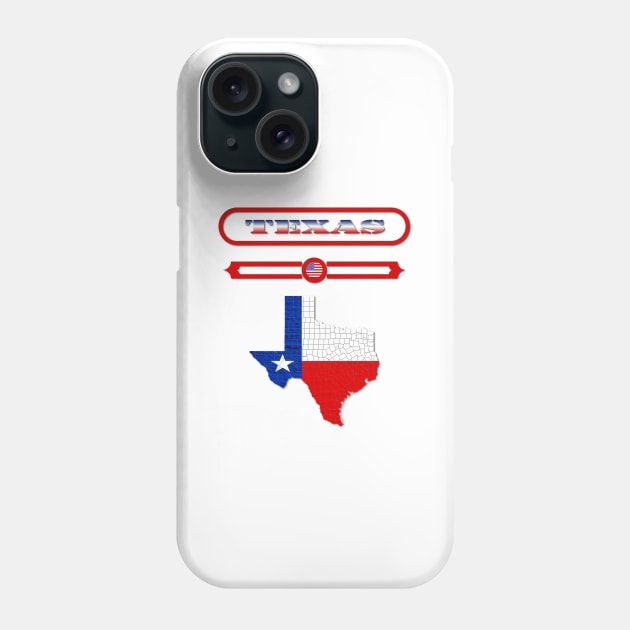 TEXAS STATE, UNITED STATES, USA. SAMER BRASIL Phone Case by Samer Brasil