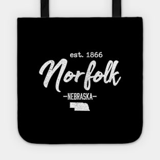 Norfolk Nebraska City State Vintage Tote